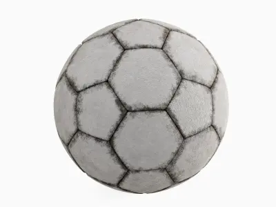 Dirty Soccer Ball Set  3D model
