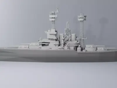 Warship 3D print model