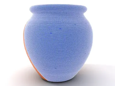 Terracotta Vase model pack Low-poly 3D model