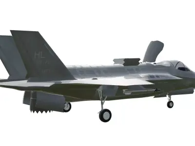 Modern fighter VTOL Jet F-35B II 3D model