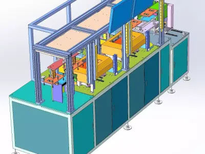 Automatic silver dipping machine 3D model