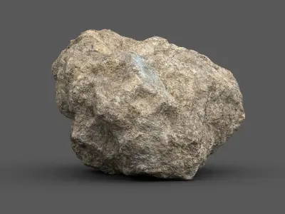 Rubble Trouble - High-Quality 3D Concrete Chunk Set Low-poly 3D model