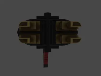 Energy Gun Free low-poly 3D model