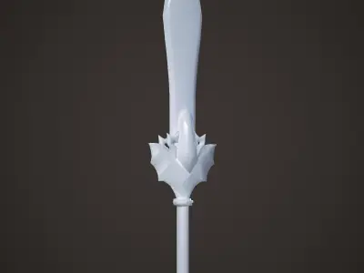 A stylized Vampire sword Low-poly 3D model