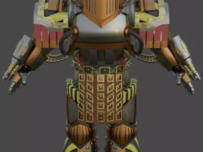 Perturabo warhammer robot 3D model