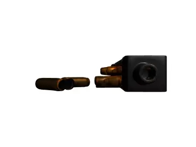 Weapon Magazine with Bullets Ammo Low-poly 3D model
