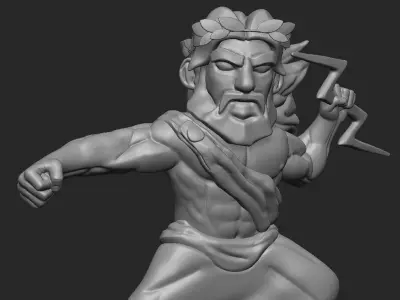 Zeus Cartoon 3D print model