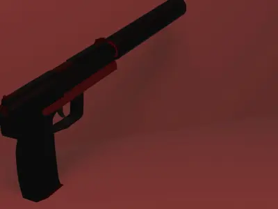 usp for game  Low-poly 3D model