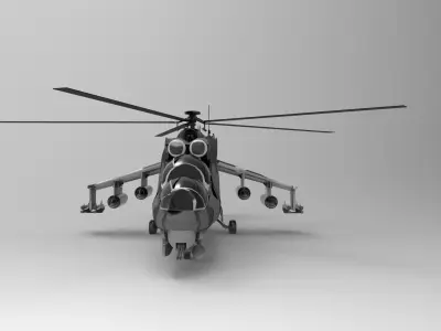 MIL 24 camouflage 3D model