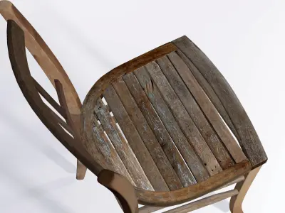Old Chair  Old Mill Free 3D model