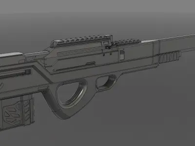 Sniper rifle 3D model purchase