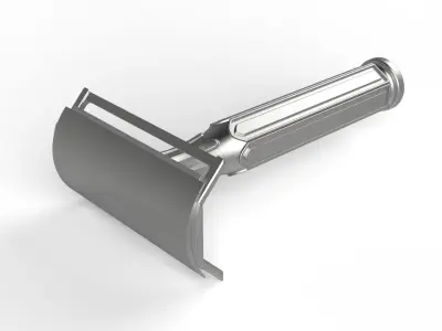 NOSTALGIC SHAVING BLADE Low-poly 3D model