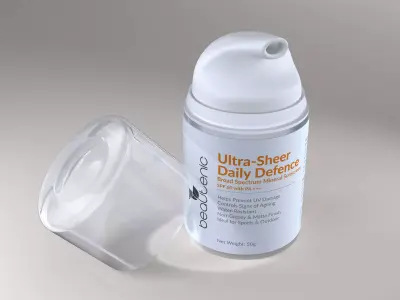 Beautenic Ultra sheer Sun Screen Bottle 3D model