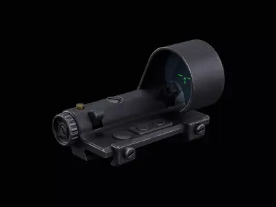 Shpak-1M Red Dot Sight Low-poly 3D model