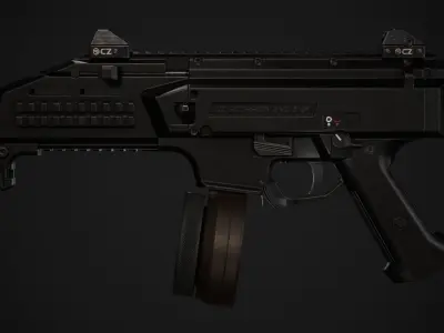 CZ Scorpion Low-poly 3D model