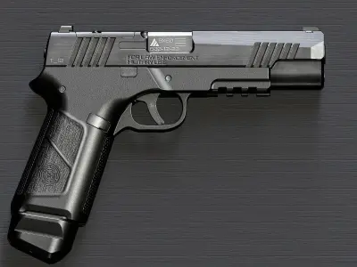 Alien-HandGun Low-poly 3D model