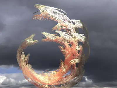 Serpents Hive sculpture skin  3D model