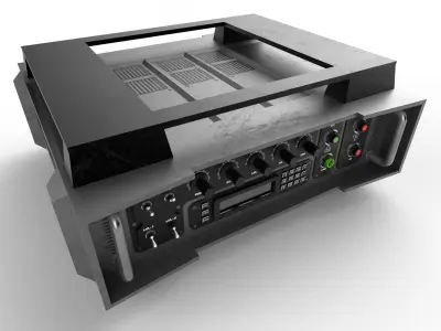 Military Radio Model 05 Low-poly 3D model