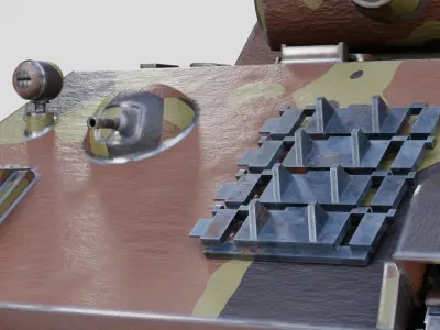 Panther GameReady tiger tank 3D model