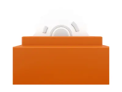 Circular saw blade cartoon icon 3D model