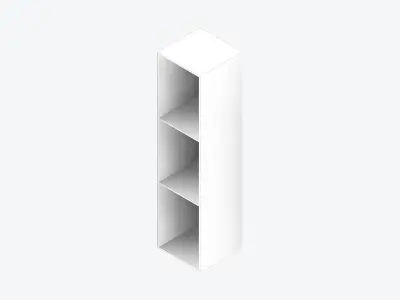 Kinda Locker - Resin - Locka - Triple Tier Low-poly 3D model