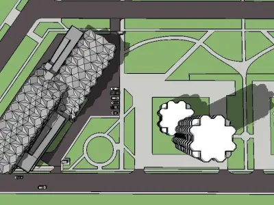 Sketchup Parking building PP3 3D model
