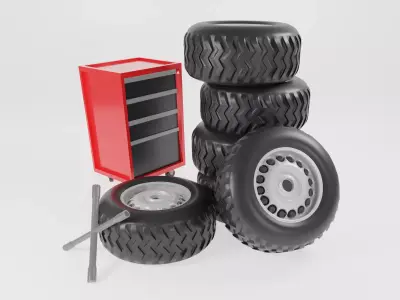 Wheels 3D model