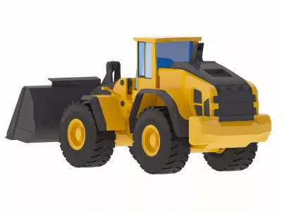 Loader Construction L220H Low-poly 3D model