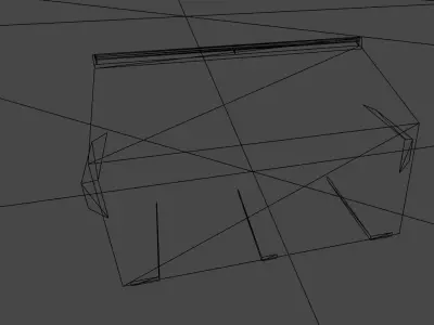 Trash Container  Low-poly 3D model