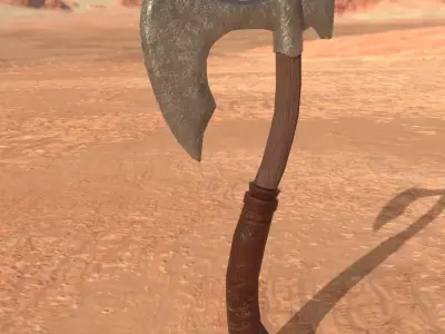 axe model Free low-poly 3D model