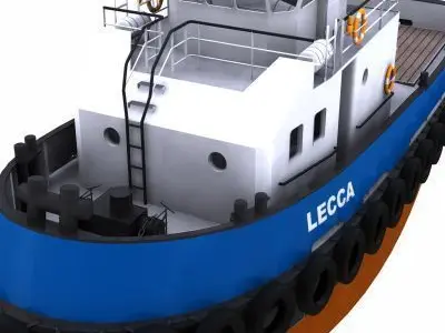 Harbour Tug - 01 - 3D model