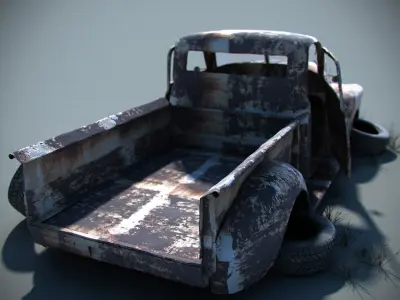 Car Wreck 3D model