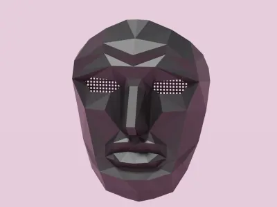 Squid Game Mask Boss 3D model