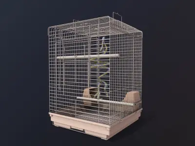 Bird Cage 3D model 5