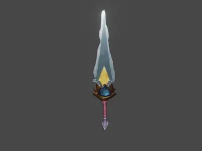 Zeloeman Sword A 64 Low-poly 3D model