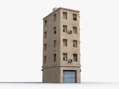 Arab Middle East Building x30 Low-poly 3D model