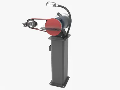 Bench Grinder Low-poly 3D model buy
