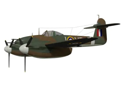 Westland Whirlwind 3D model buy