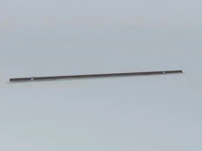 Intercontinental maglev track line- switch Free 3D model