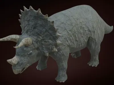 Triceratops Dinosaur Low-poly 3D model get