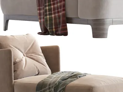 Keaton Chaise Longue Meridiani 3D model