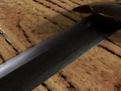 Simple Sword Free low-poly 3D model get