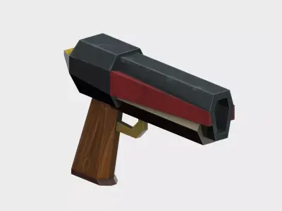 laser pistol mk10 Low-poly 3D model