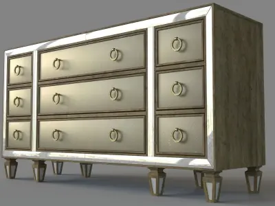 Bedroom Sanctuary Dresser 3D model