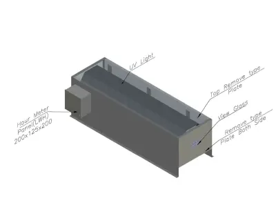 UV LIGHT WITH COVER 3D model purchase