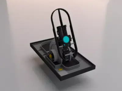 Sci-Fi Jumper Low-poly 3D model