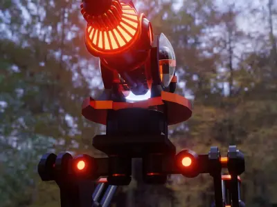Mech Robot Low-poly 3D model get
