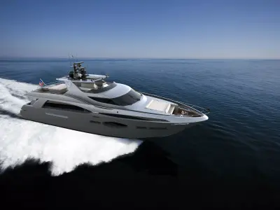 80 Foot Pilothouse Motor Yacht 3D model