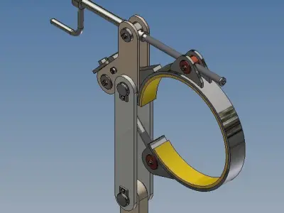 Band brake 250 mm diameter 3D model by domeniutony2