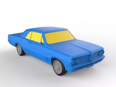 Pontiac Tempest 1967 Classic Car 3D print model